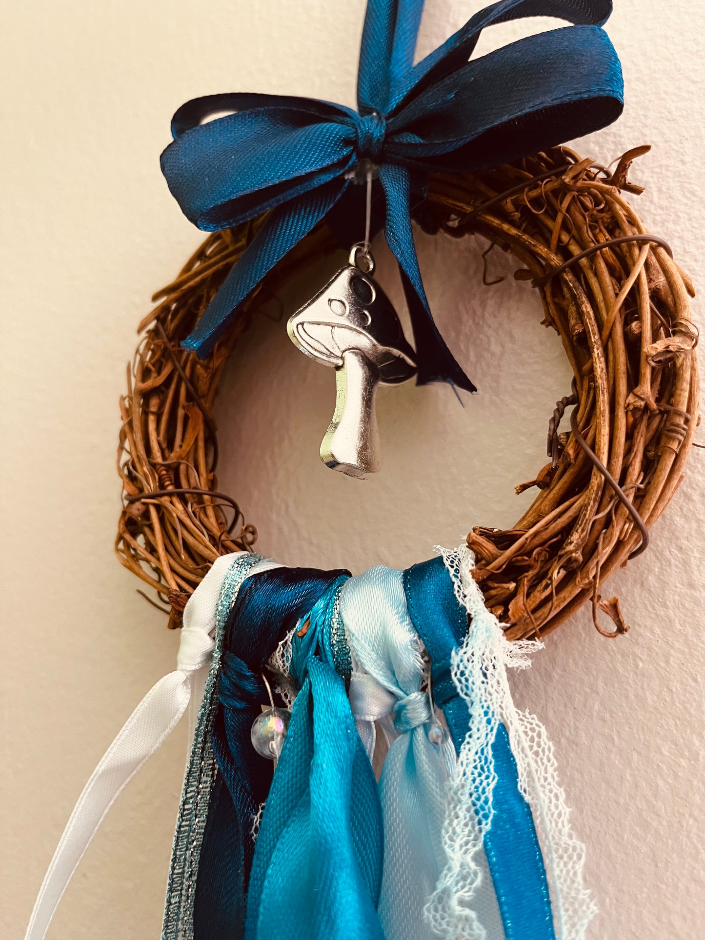 Enchanted mini blue wreath