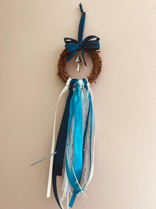 Enchanted mini blue wreath