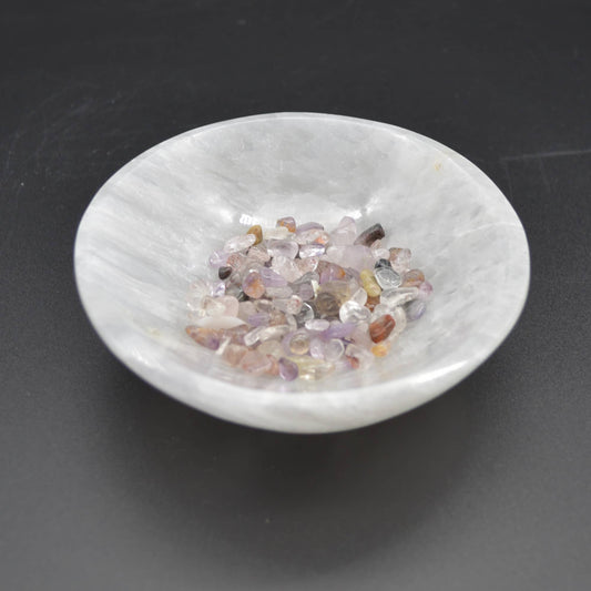 Selenite Round Charging Bowl - 10 cm - 1 Count