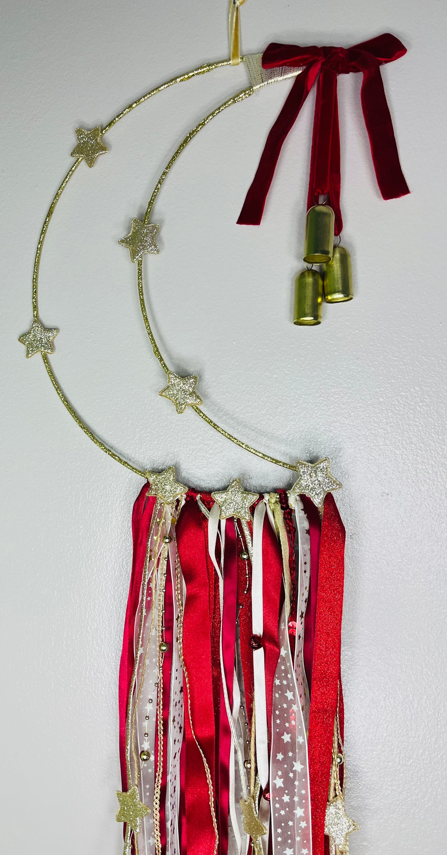 ✨ Golden Crescent Moon Ornament (Yule & Christmas Decoration )✨