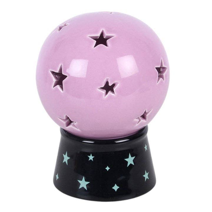 Crystal Ball Tealight Candle and Incense Cone Holder