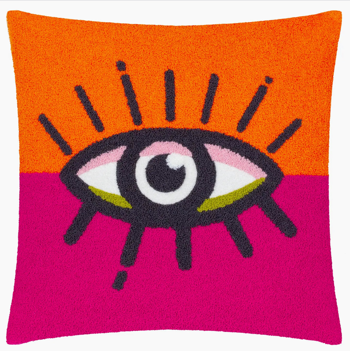 All Eyes On You Boucle Cushion Orange/Pink