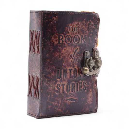 Leather Notebook (15x10 cm) - The Book of Untold Stories