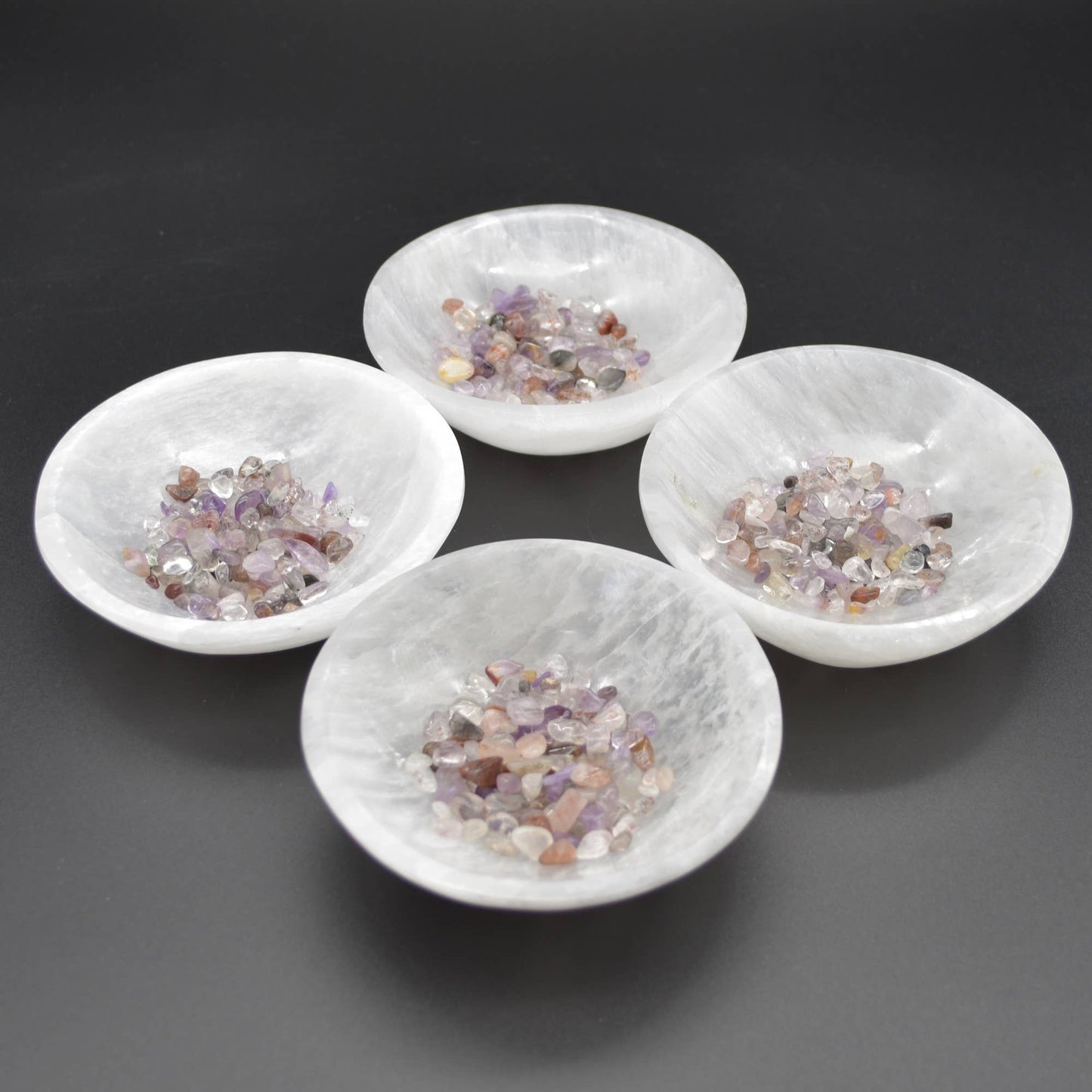 Selenite Round Charging Bowl - 10 cm - 1 Count