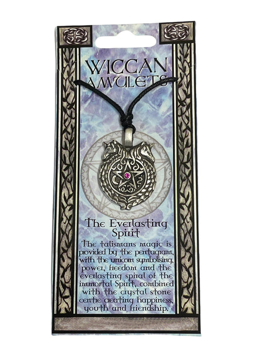 Everlasting Spirit Pewter Pewter Amulet Necklace