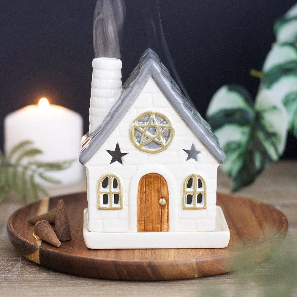 Stone Cottage Incense Cone Holder