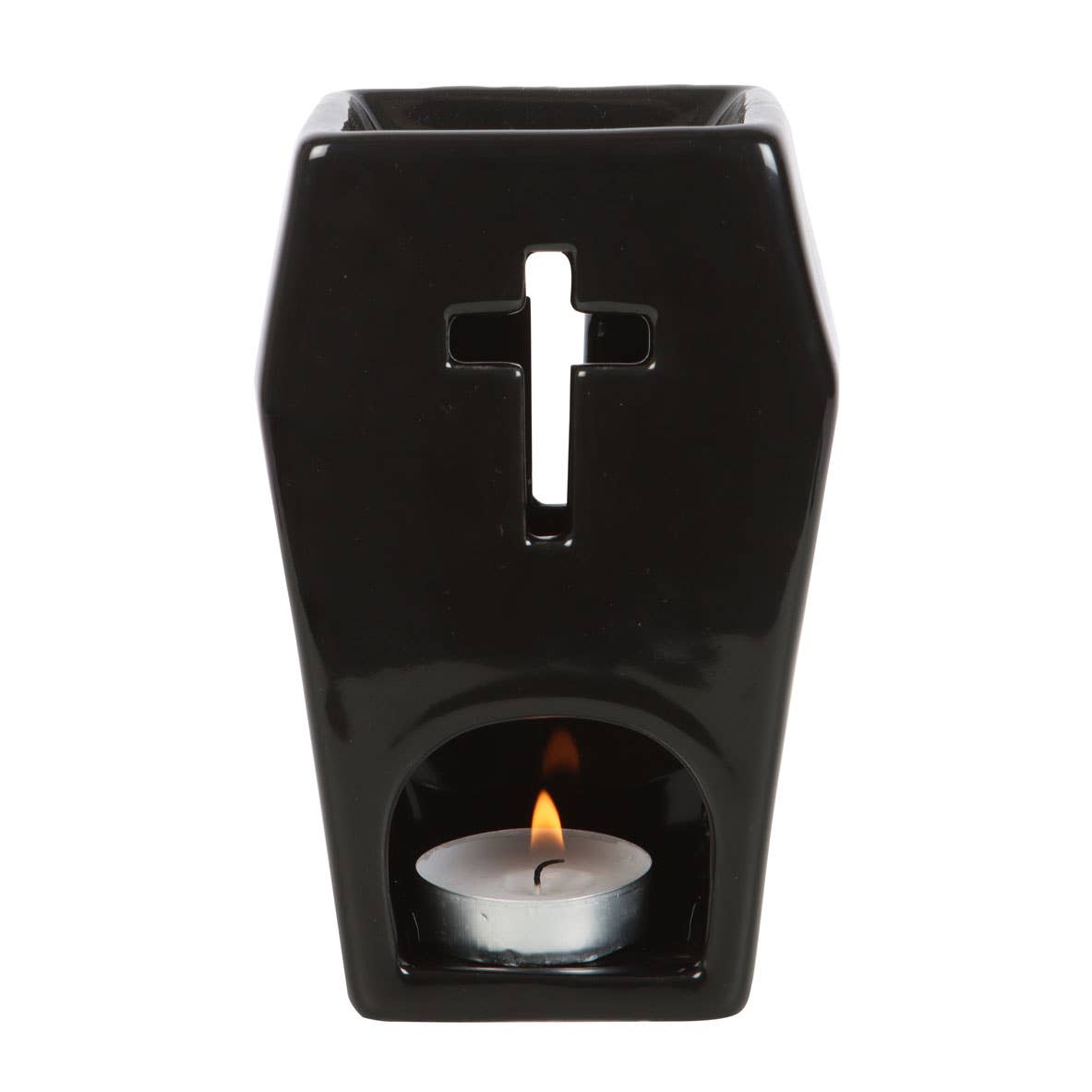 Gothic Black Coffin Halloween Oil Burner