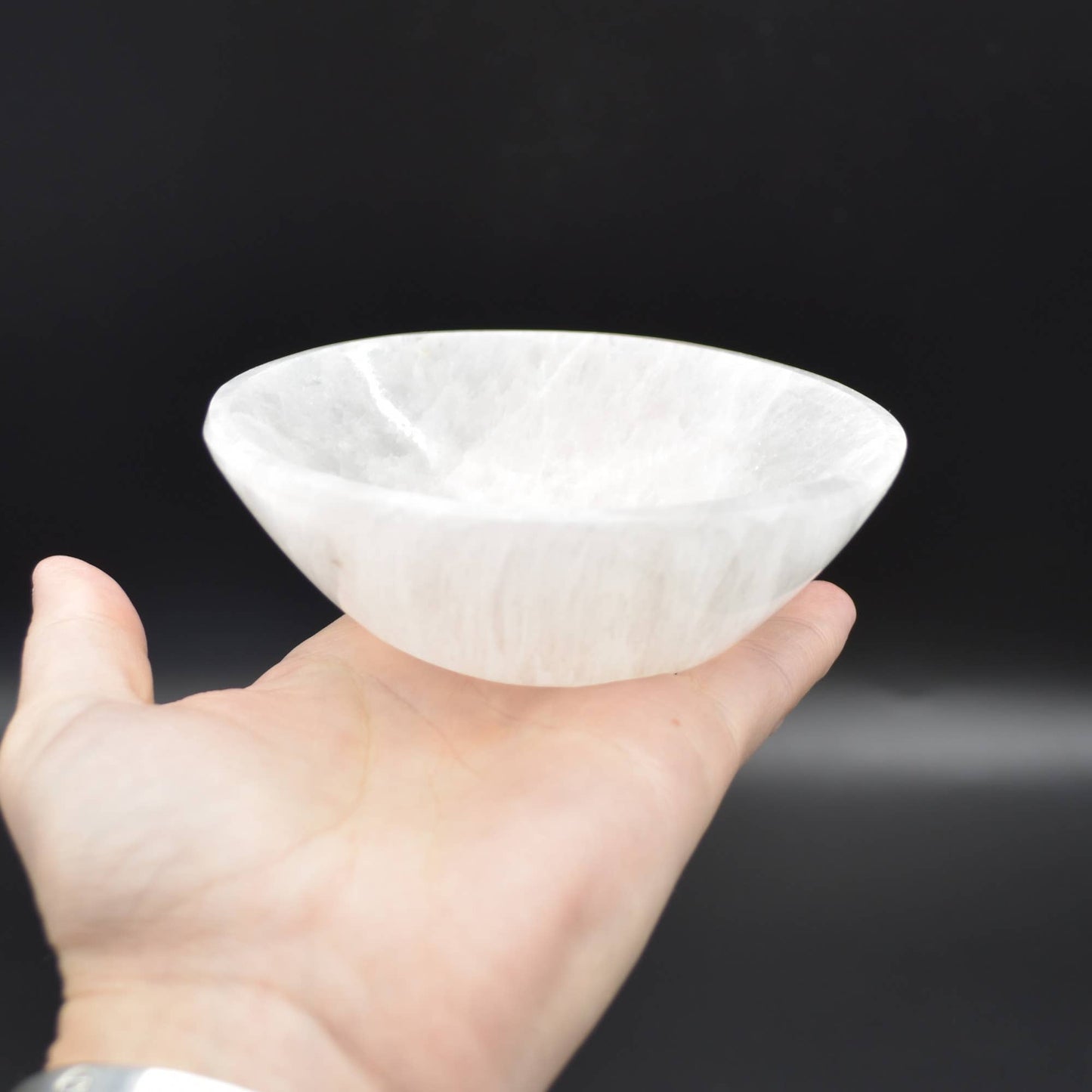 Selenite Round Charging Bowl - 10 cm - 1 Count
