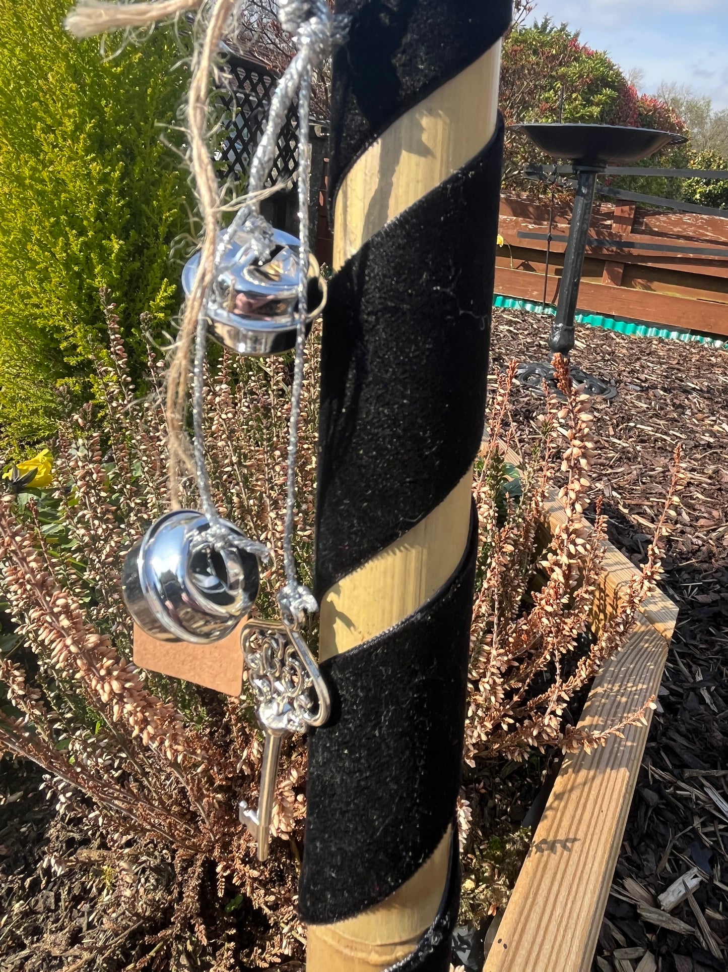 Hand decorated besom, gorgeous for anyone’s home!