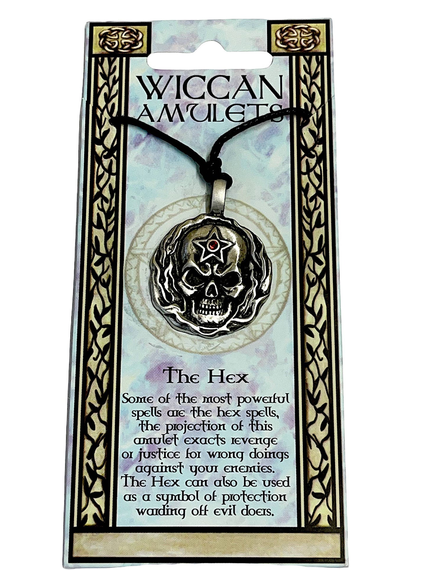The Hex Justice Pewter Wiccan Amulet Necklace