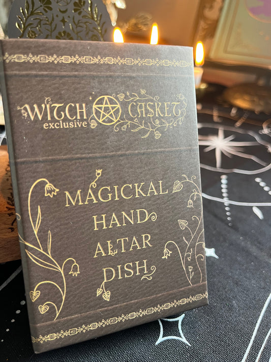 Preloved Witch Casket Magical Hand Altar Dish