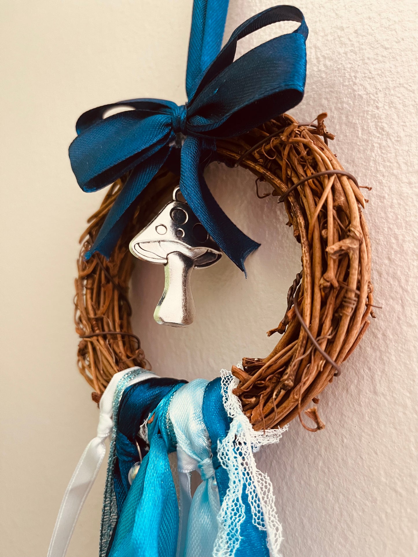 Enchanted mini blue wreath
