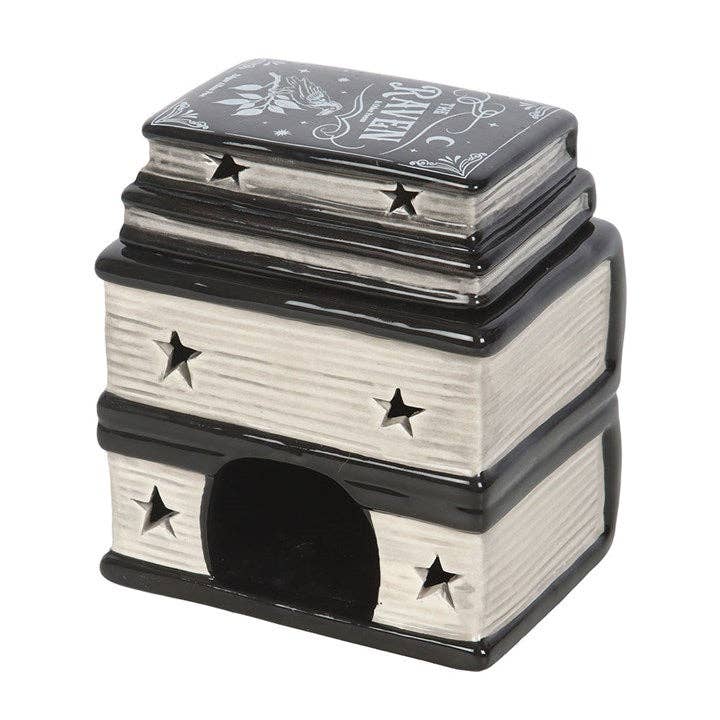 Book of Spells Gothic Halloween Oil Burner and Wax Warmer