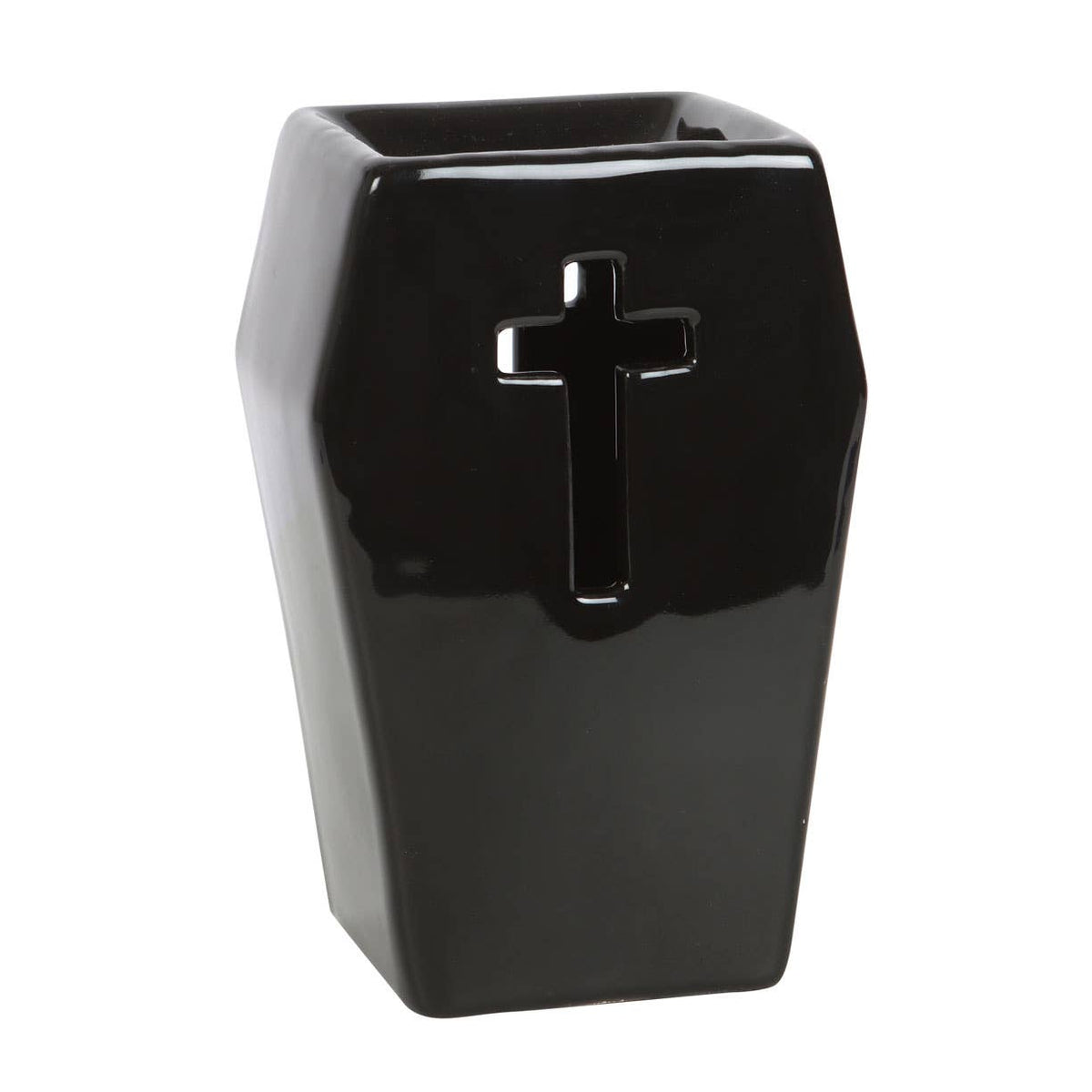 Gothic Black Coffin Halloween Oil Burner