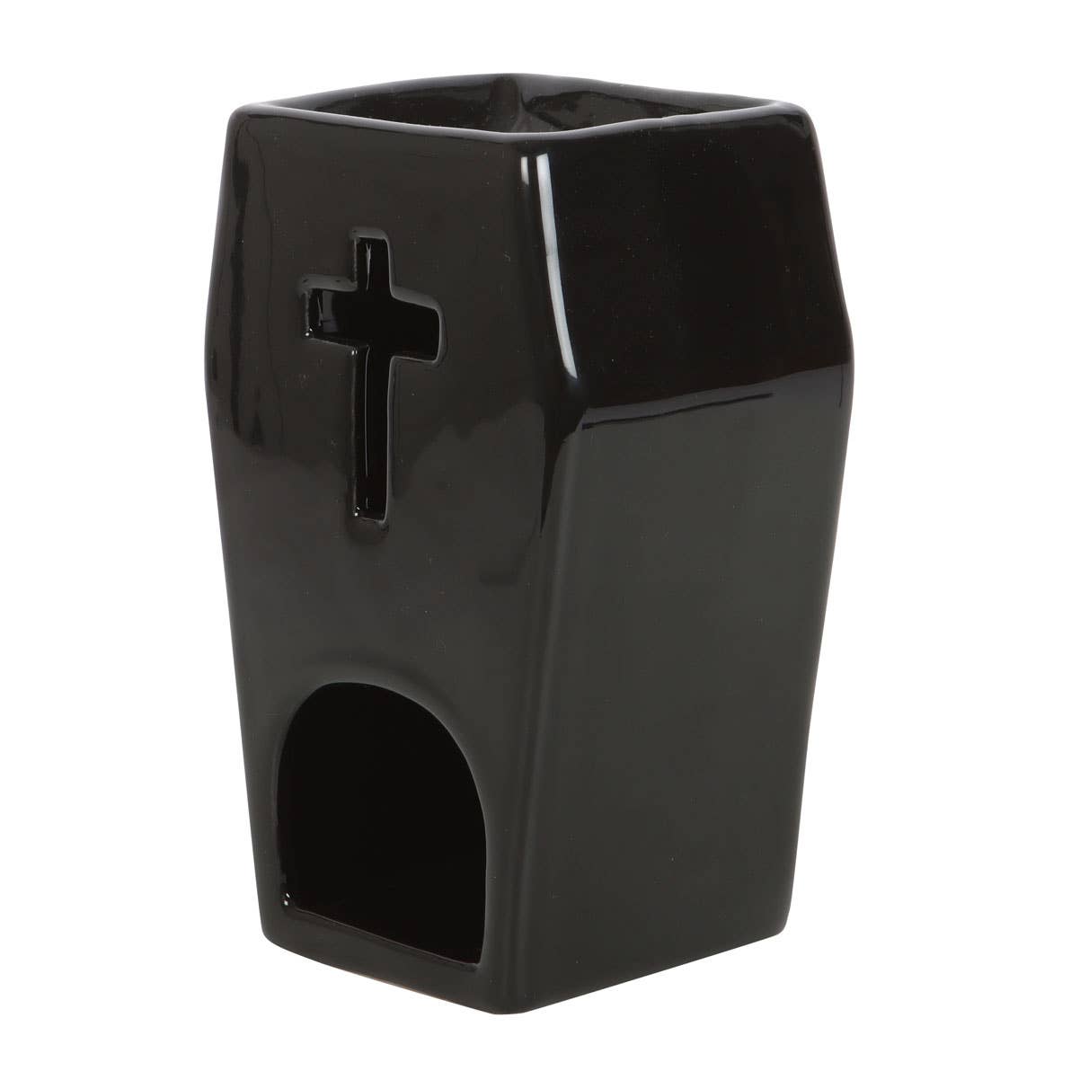 Gothic Black Coffin Halloween Oil Burner