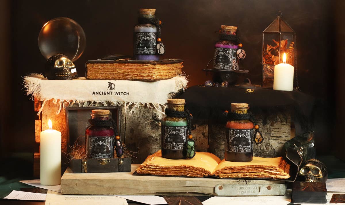 Ancient Witch  Bath Spell Potion