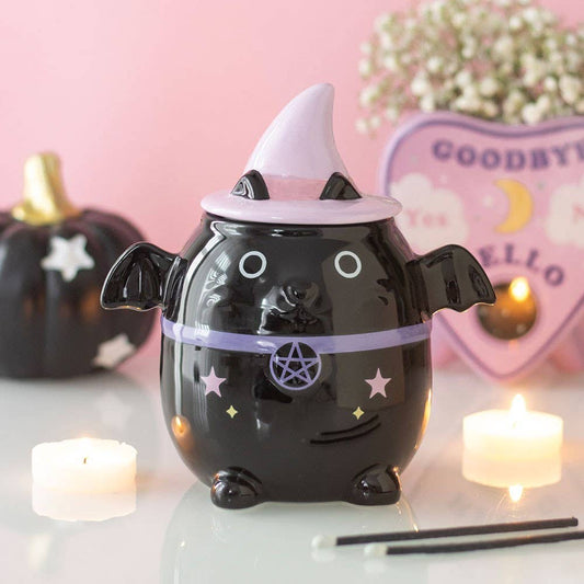 Pastel Bat Cat Gothic Halloween Oil Burner