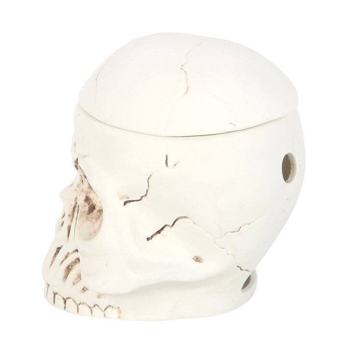 Gothic Weathered Skull Oil Burner and Wax Warmer